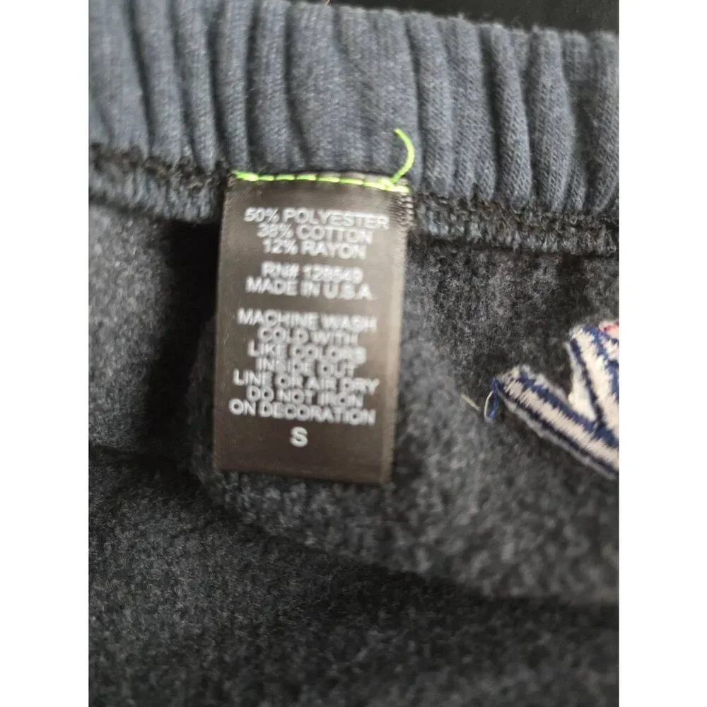 Aviator Nation Logo Sweatpants Charcoal Black Sz Small
